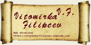 Vitomirka Filipčev vizit kartica